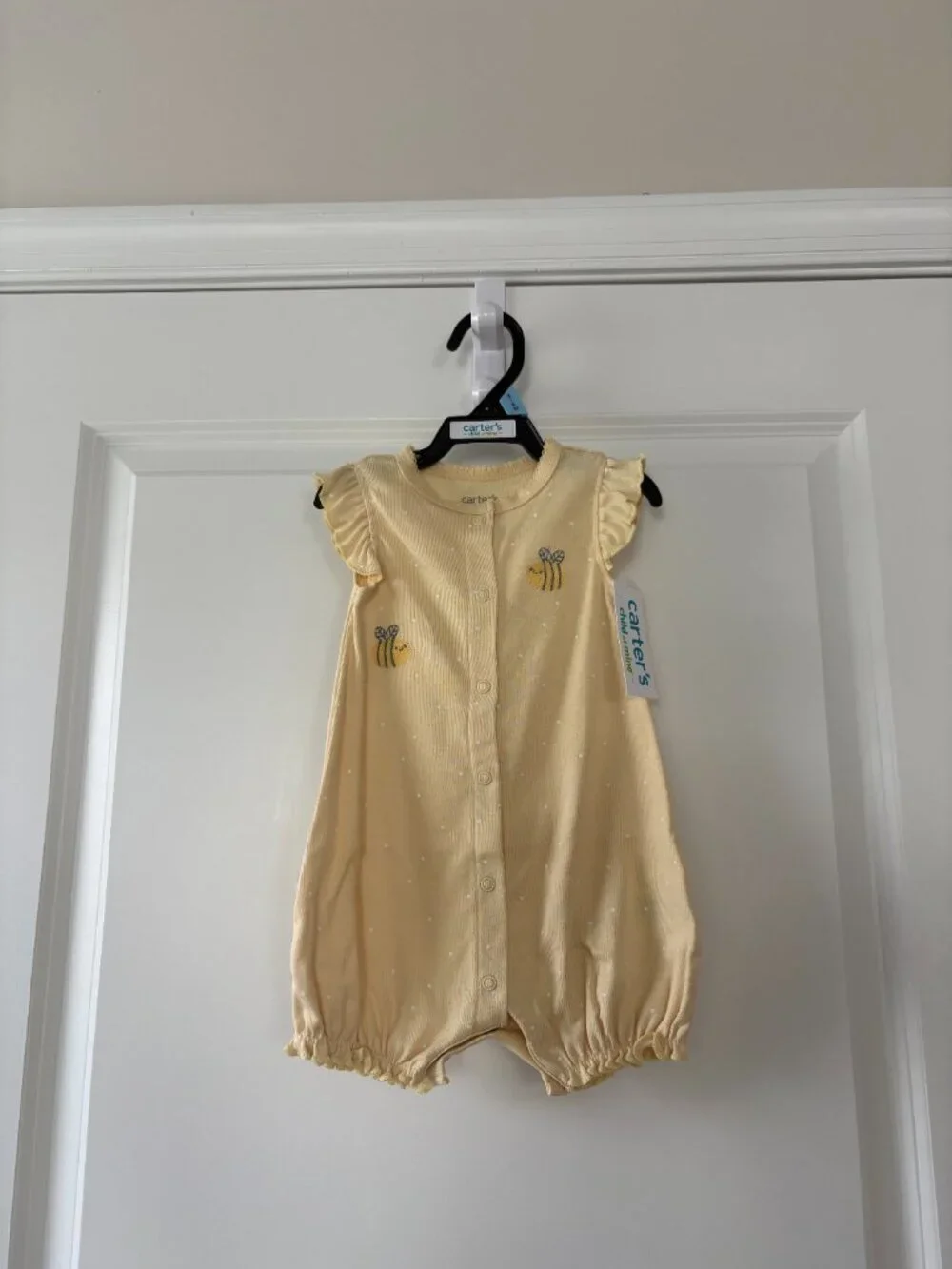 Carter's Child of Mine Baby Girl Bumblebee Romper Size 3-6 Months
